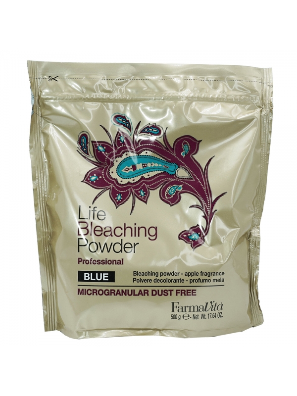 Life Bleaching Знебарвлююча блакитна пудра 500 g (Blue)