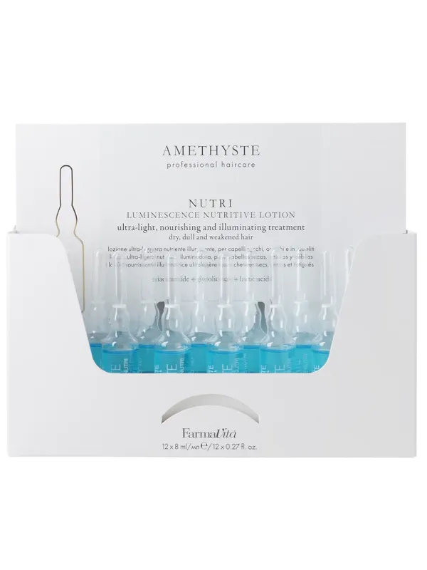 NUTRI luminescence nutritive lotion - Лосьйон для живлення і блиску для сухого, тьмяного та ослабленого волосся 12x8 ml