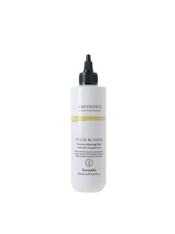 GOLD BLONDE instant colouring fluid – Фарбувальний флюїд Насичений золотистий відтінок 250 ml