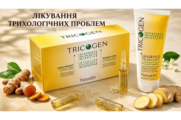 Як лінія Tricogen вирішує три головні проблеми волосся    
